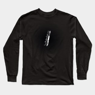 How i Died simple logo, black and white Long Sleeve T-Shirt